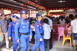 Dir Polairud Polda Sumsel Turun Langsung Pengamanan Malam Puncak Cap Go Me