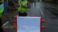 Satlantas Polres Pagaralam Alihkan Jalur Lalin, Imbas Banjir Bandang dan Longsor