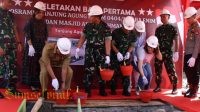 Kapolres Muara Enim Hadiri Kunker Pangdam II Sriwijaya Ke Tanjung Agung