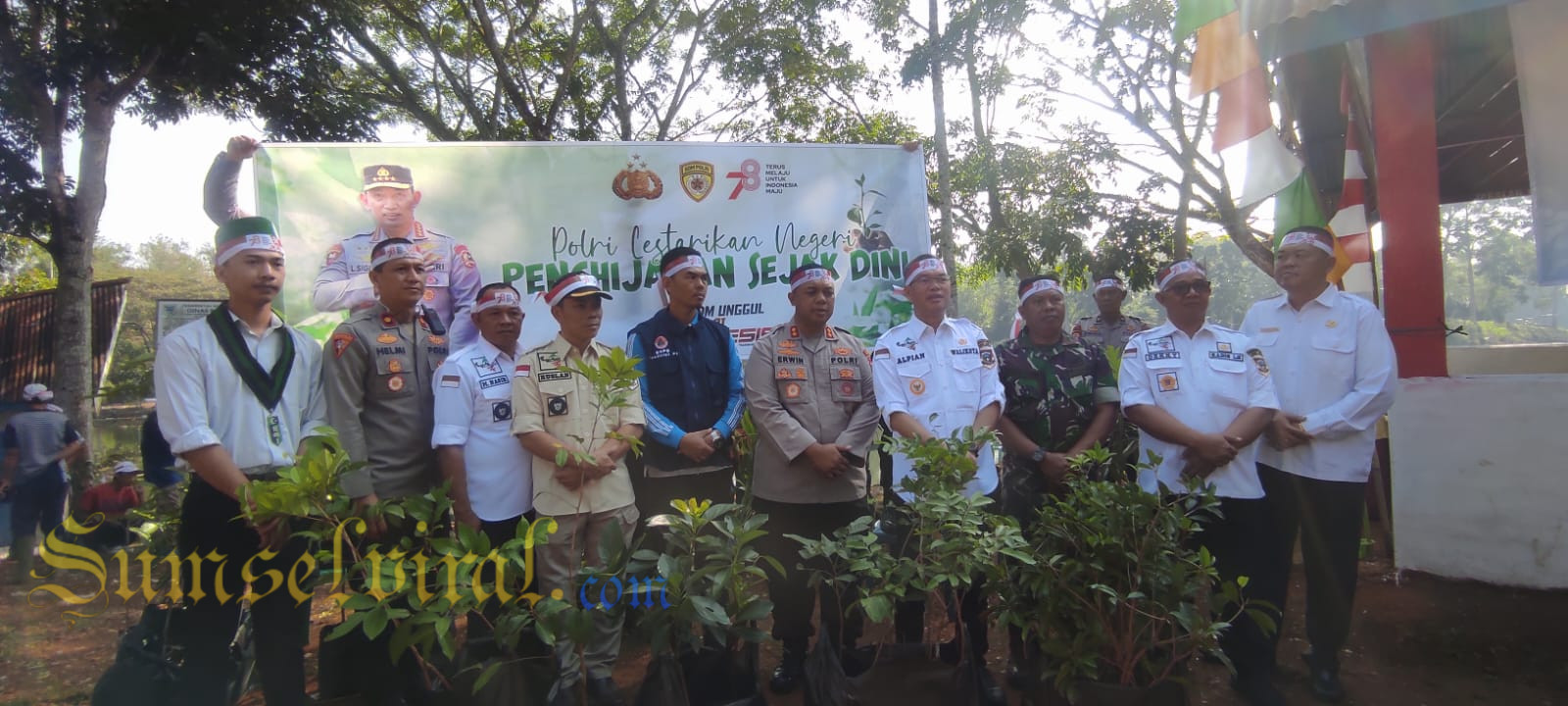 Jaga Kelestarian Alam, Polres Pagaralam Tanam 2500 Pohon