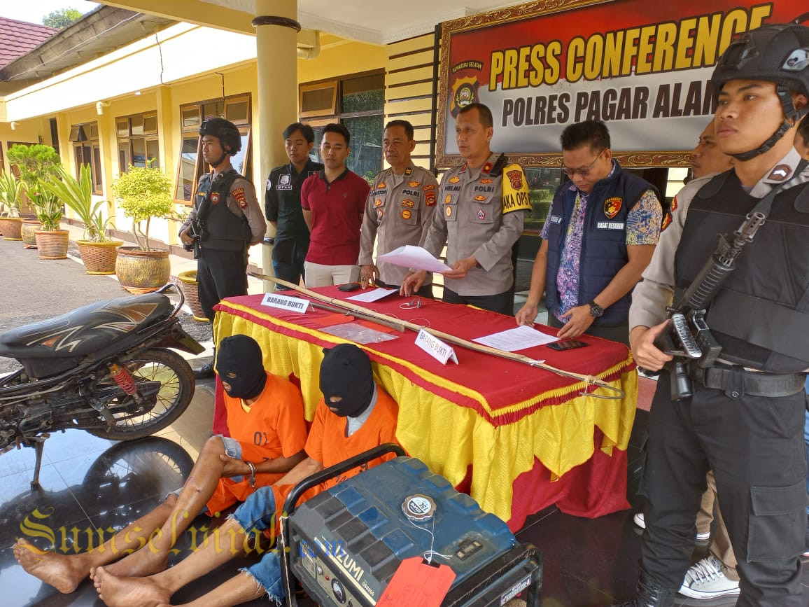 Otak Pelaku Perampokan Berlian Diringkus di Polres Pagar Alam