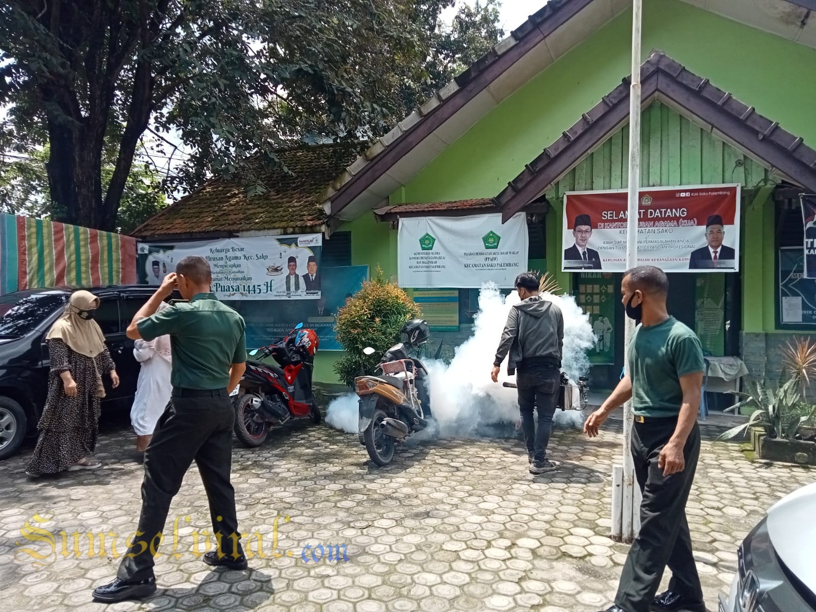 Fogging Serentak, Langkah Tepat Kodim 0418/Palembang Cegah Wabah DBD