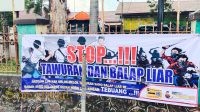 Mantul, Kelompok Pemuda Ini Pasang Spanduk Himbauan Stop Tawuran Dan Balap Liar