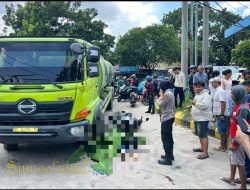 Terserempet, Siswa SMP Tewas Tergilas Truk Tangki Fuso Di Boom Baru