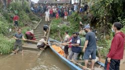 Tim Indentifikasi Polres Musi Rawas Evakuasi Korban Tenggelam di Sungai Lakitan